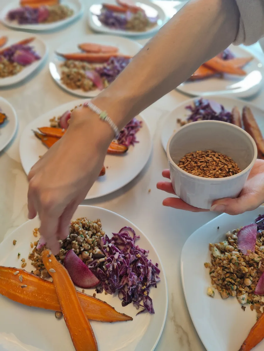 Brunch préparé par Alexandra — Retraite yoga Flowaway Corse