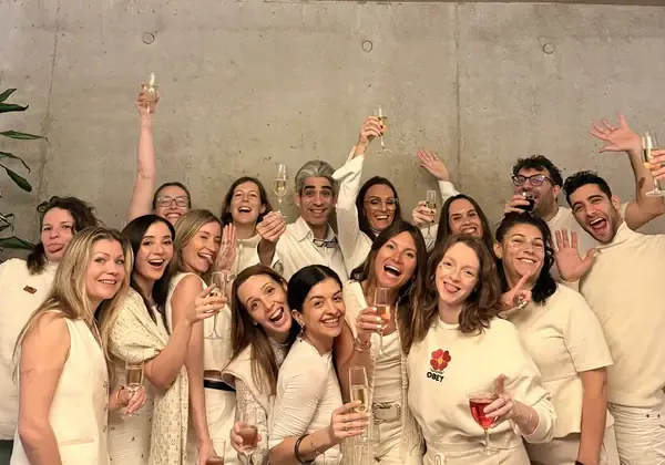 Moment de convivialité et de partage lors d'une retraite Flowaway